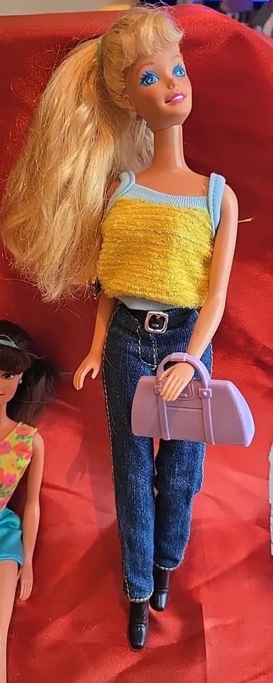 Lot 5 Mattel Barbie Dolls Friends Teresa & Kira 1990's Clothes Shoes Accessories - Image 3 of 4