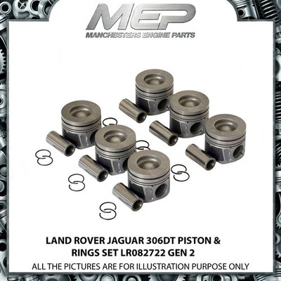 RANGE ROVER SPORT 3.0 306DT PISTON SET 0.50MM X6 NEW GEN2 LR082722