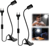 Vaileal 2 StüCk Klemmleuchte: Led-Lampenfassung E27, E27 Lampenfassung Mit