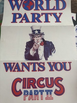 Vintage Rare Rave Flyer World Party Collectible Somewhere In Kent