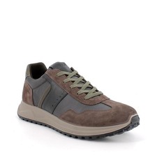 Sneakers IGI&CO scarpa sportiva/casual uomo MADE IN ITALY in camoscio castagno
