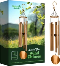 Nature’S Melody Aureole Tunes Wind Chimes – Outdoor Windchime with 6 Tubes, 100%