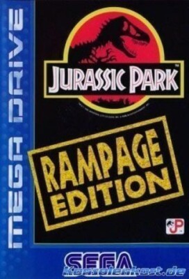 SEGA Mega Drive - Jurassic Park: Rampage Edition mit OVP OVP beschädigt