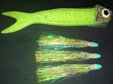 High Percentage Salmon Trolling Bait/Meat Rig With Bite My Herring Strip