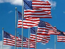  Wholesale 144 USA Stars & Stripe Flags Banners 3' x 5' Super 4 Rows Stitching