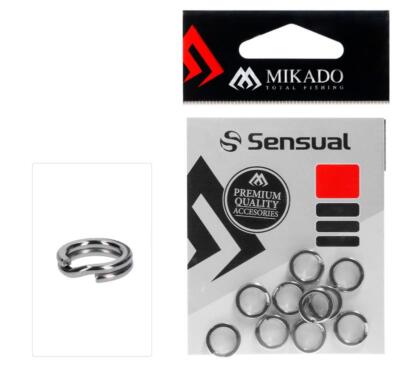 Mikado Sprengring 10er-Pack Splitring superstark rostfrei Schnellverschluss