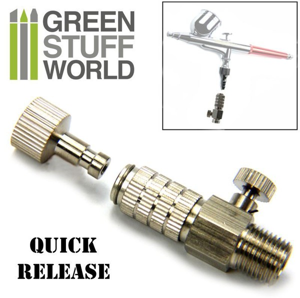Conector aerografo con regulador - QuickRelease 1/8" - Quick Release Aerografia
