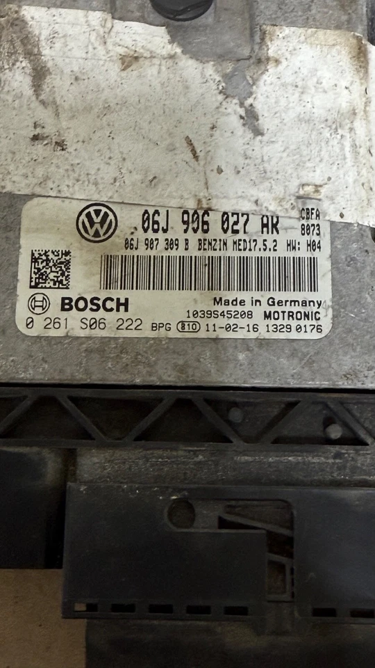 Блок управления двигателем 2,0 л 2011 2012 Volkswagen Eos 06J906027AR OEM N5 - Изображение 2 из 3