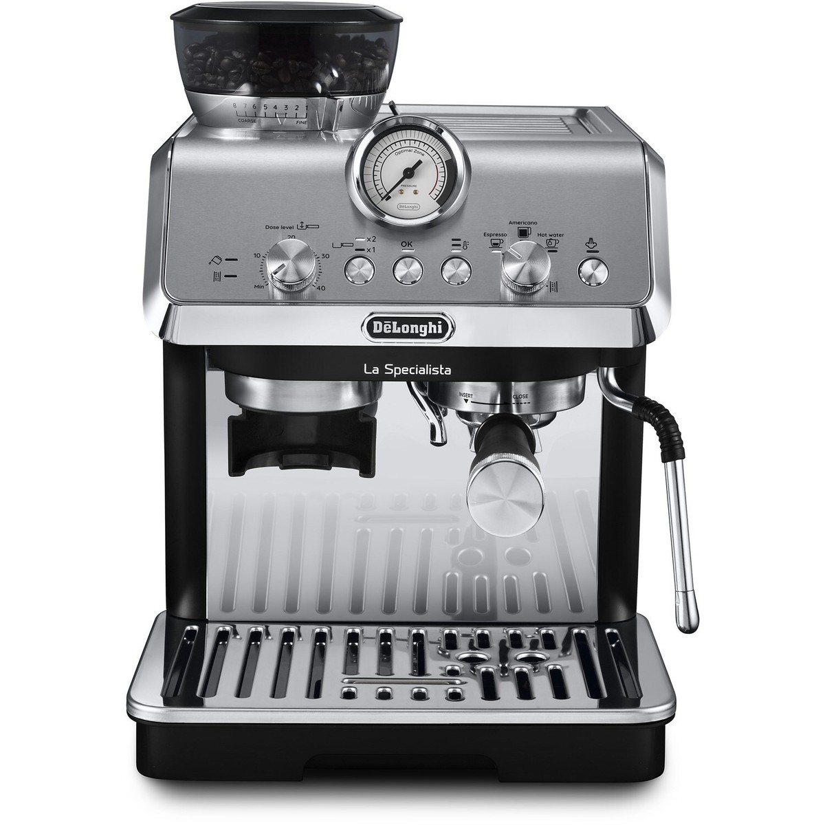 De’Longhi La Specialista Arte – Metal Black Manual Bean-to-C 