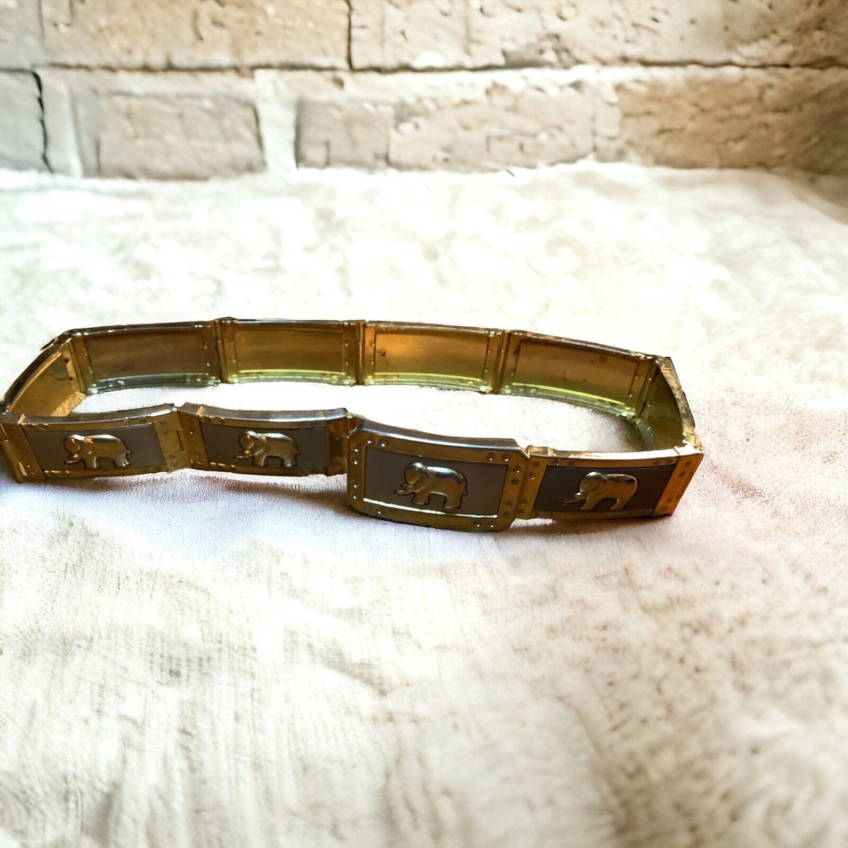 Vintage Elephant Gold & Silver Belt Mob Wife Ascetic Glam  display picture 3