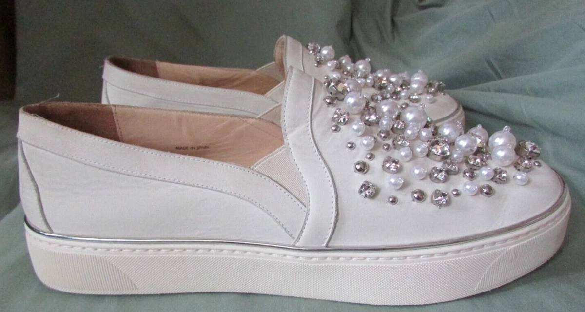 Embellished slip deals on sneakers
