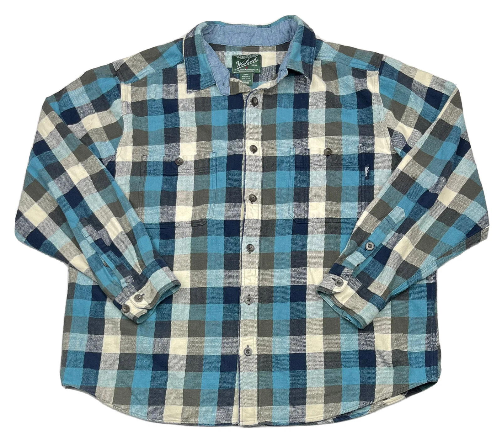 Woolrich Mens Buffalo Plaid Heavy Thick Flannel Shirt Outdoor Hiking Blue Sz XXL
Opens in a new wind