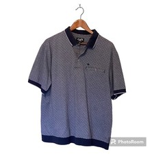 Arnold Palmer Easy Care Polo with Pocket Blue L Large 3 Button Vintage 90's