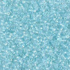 Miyuki Delica Bead 11/0 Pearl Lined Glacier Blue AB DB1672 7.2 Gram Tube