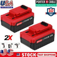 2Pack 7.0Ah for PORTER CABLE 2 Volt Lithium-Ion Battery 20V Max PCC680L PCC685L