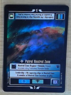 Star Trek CCG Patrol Neutral Zone 1E Tournament Foil