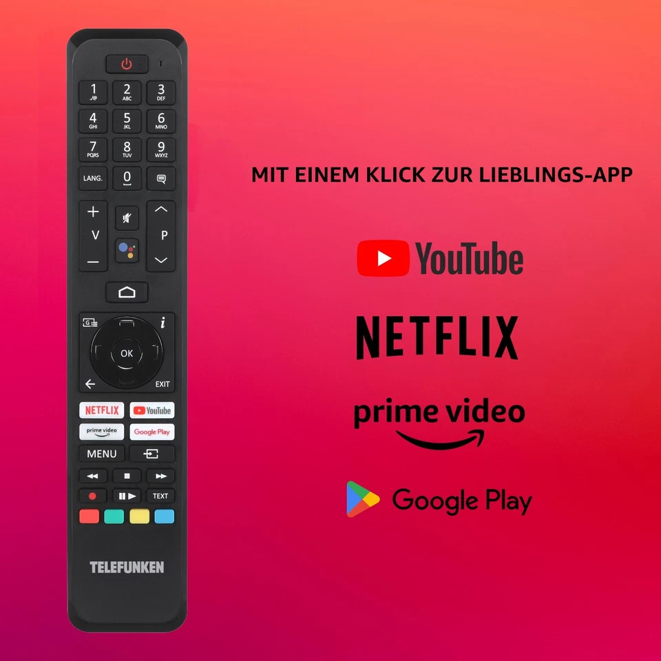 TELEFUNKEN XF40AN750M 40 Zoll Fernseher / Android Smart TV / Full HD / Bluetooth - Bild 3 von 4