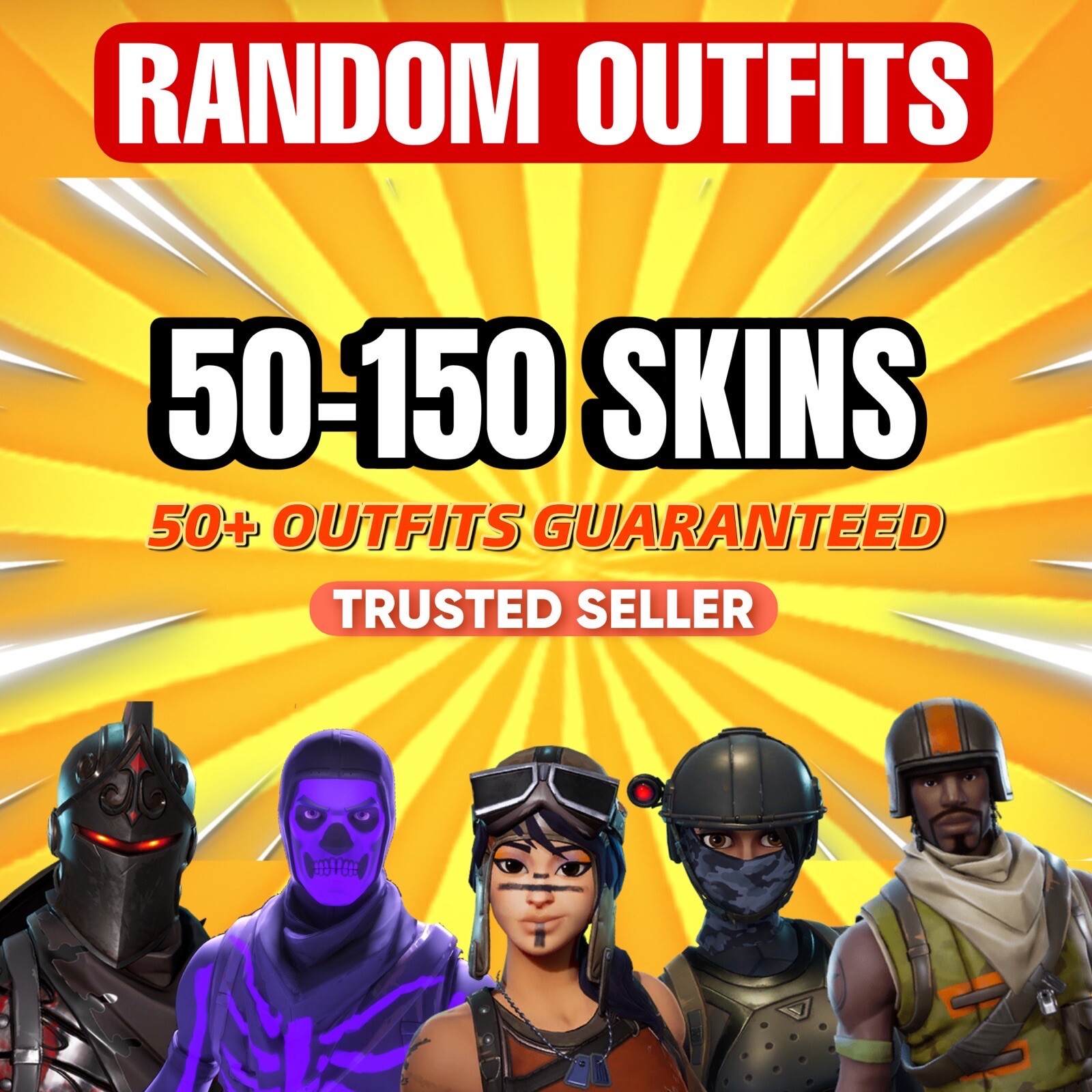 50150 Outfits FN Random (Rare Chance of Black Knight & Renegade Raider) eBay