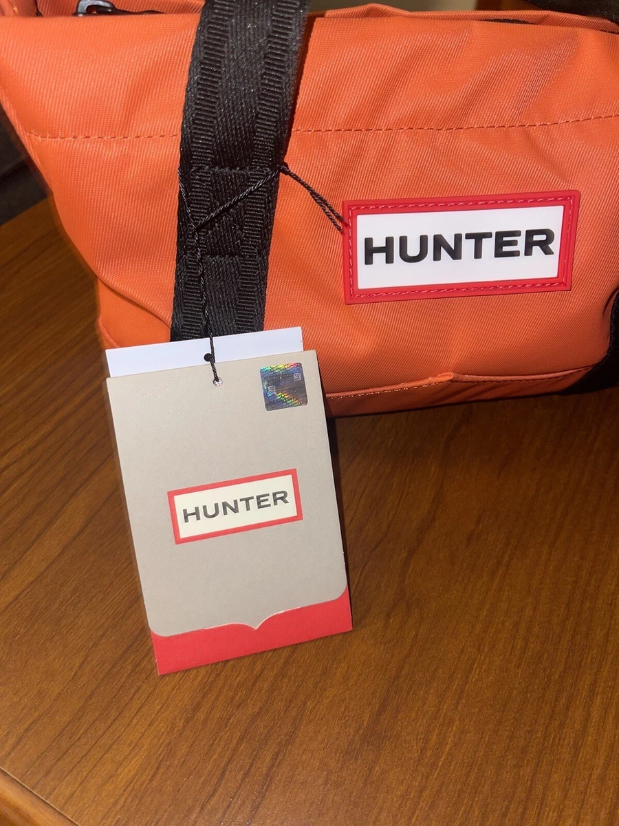Hunter Nylon Top Clip Tote Mini Rorbu Rust NEW W/Tags AUTHENTIC 🔥