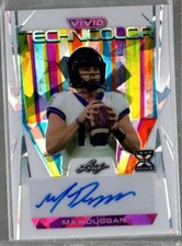 Max Duggan 2023 Leaf Vivid White Atomic Technicolor Auto /6
