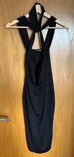 Boohoo Women's Bodycon Dress Size 12 UK Black (40 EU)