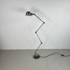 Vintage Industriale Stripped E Lucidato 4 Braccio Jielde Pavimento Lampada #4137