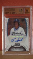 2011 Bowman Sterling Prospect Auto Cory Spangenberg Card BGS 9.5 Auto 10