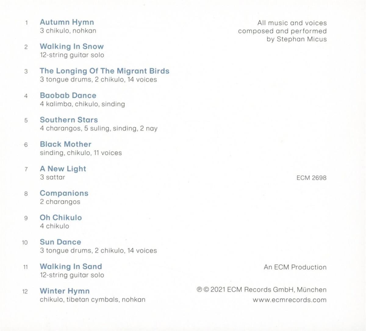 Thumbnail - Micus,stephan / Winter's End