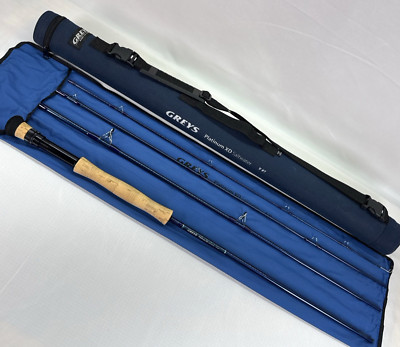 Greys Platinum XD 9  #7 4 Piece Saltwater Fly Fishing Rod Sock and Case