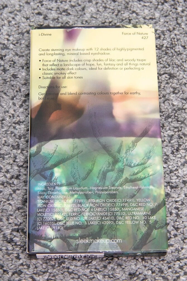 Nuevo en caja Nuevo *MAQUILLAJE ELEGANTE* i-Divine FORCE OF NATURE PALETA DE SOMBRAS DE OJOS limitada Foto 3 de 3