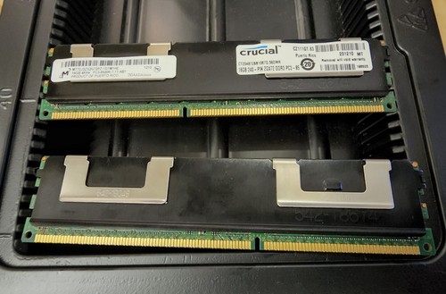 Crucial 16gb 240-PIN 2GX72 DDR3 PC3-85 MT72JSZS2G72PZ - Picture 2 of 2