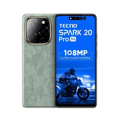TECNO SPARK 20 PRO 5G(Green, 8GB+256GB)6.78'' 108MP MTK D6080 5G Global Version.