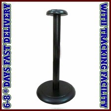 Wooden black Stand Helmet Display Medieval Helmet Post Foldable Wood Stand gift