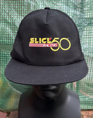 Slick 50 Racing Engine Oil Treatment Black Hat Snapback Adjustable Cap OSFM #YZ