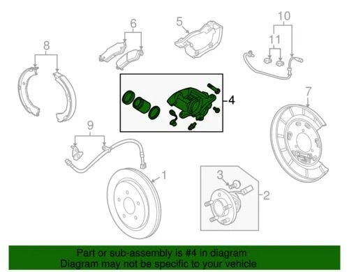 Genuine GM 2008-2016 Cadillac Chevrolet SRX Disc Brake Caliper Assembly 25843041 — 第 3/3 张图片
