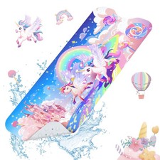 Girl Unicorn Bath Mat for Tub Non Slip-40 X 16 Inch, Kids Bathtub Mat Non Sli...