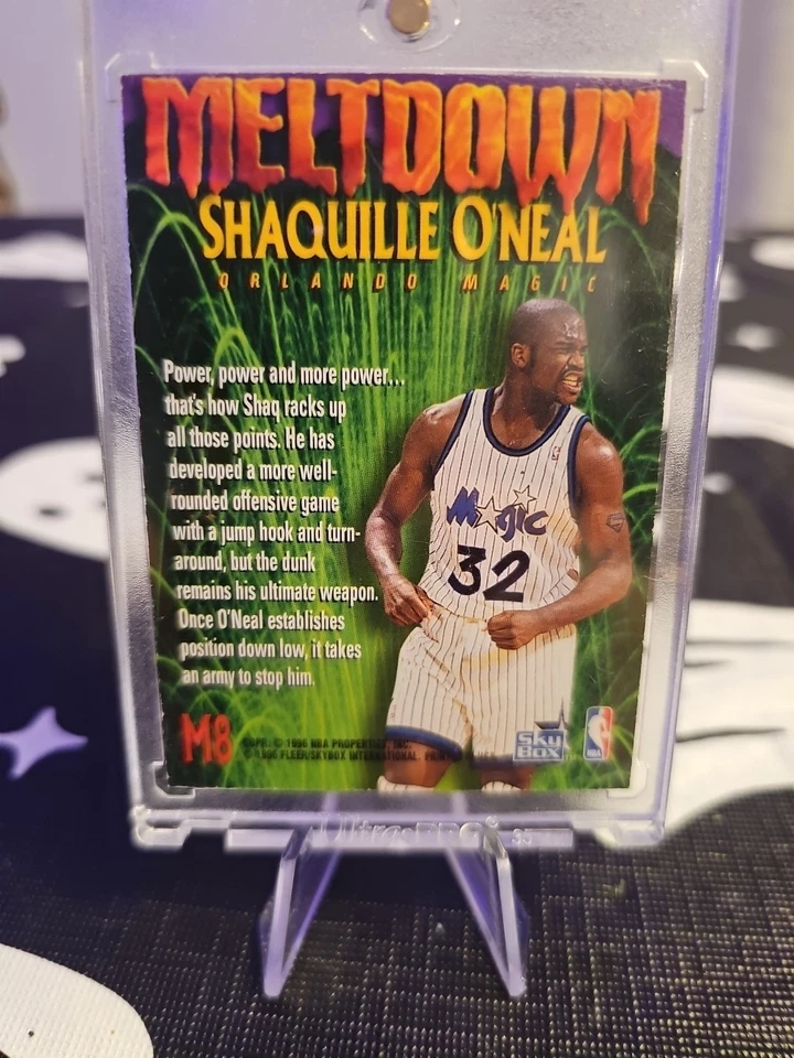 1995-96 Skybox Premium - Meltdown Shaquille O'Neal #M8 - Image 2 of 4