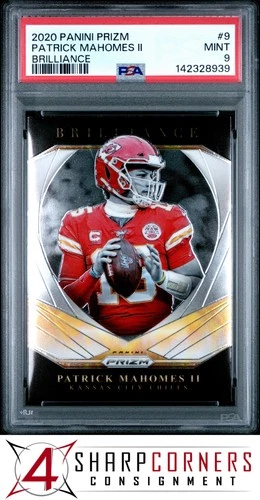 2020 PANINI PRIZM BRILLIANCE #9 PATRICK MAHOMES II CHIEFS PSA 9
