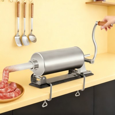 Wurstspritze Wurstpresse + 4 Füllrohre Wurstfüllmaschine 3L Manuell Wurstfüller