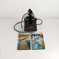 Saitek Aviator AV8R-01 Dual Throttle Joystick PC Flight Simulator Bundle Works