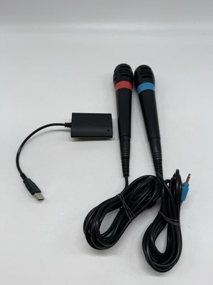 Original Sony PlayStation 2 Singstar Mikrofone inkl. USB-Converter PS2