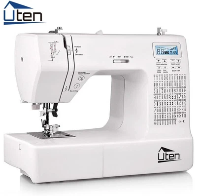 UTEN Electric Sewing Machine Multifunction Computerized Embroidery Household Portable