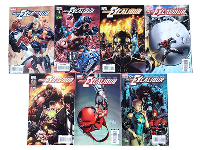 Marvel Comics Excalibur #18,19,20,21,22,23,24. Vol. 1. Captain Britain 2007