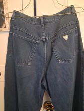 Vintage Guess Jeans Unisex 34x32 Dark Blue Jeans. Made In USA