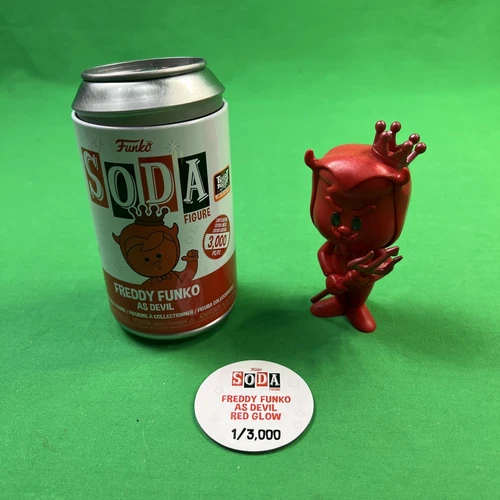 Funko Soda Freddy As Red Devil Glow Fright Night 2022 Exclusive 1/3000