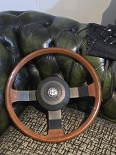 Alfa Romeo Wooden Sterring Wheel. Classic Car. Spider GTV Giulietta Alfetta Rare