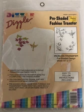 Dizzle Hummingbird Pre Shaded Iron Own Transfer 1990 Vintage Bx1
