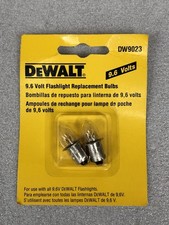 DeWalt 9.6V Flashlight Replacement Bulbs 2-Pk DW9023 NOS