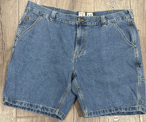 Red Head Denim Shorts Mens Size 44 Bass Pro Shops Work Shorts Pockets Tool Hook