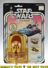 Vintage Kenner Star Wars DieCast Carded Landspeeder C3 (ink on card, cracked ...